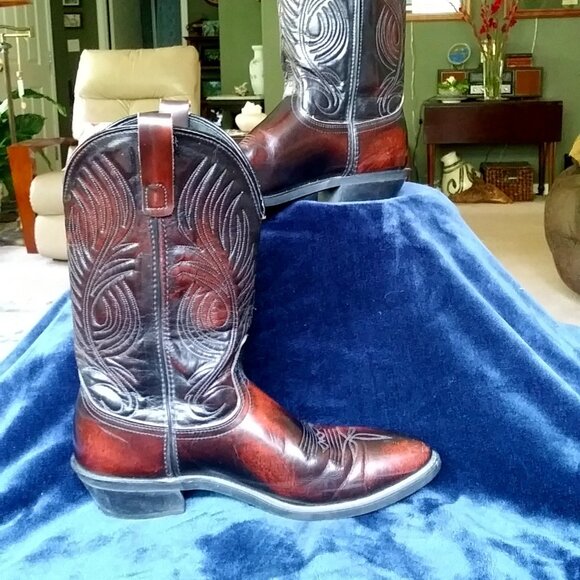 Laredo Men's Leather Western Cowboy Boots Size 11D - Picture 9 of 14